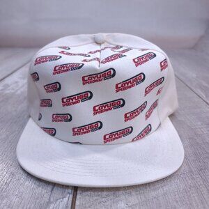 Vintage K-Brand Cayuga Speedway Auto Trucker Hat Cap White Canada Made Baseball